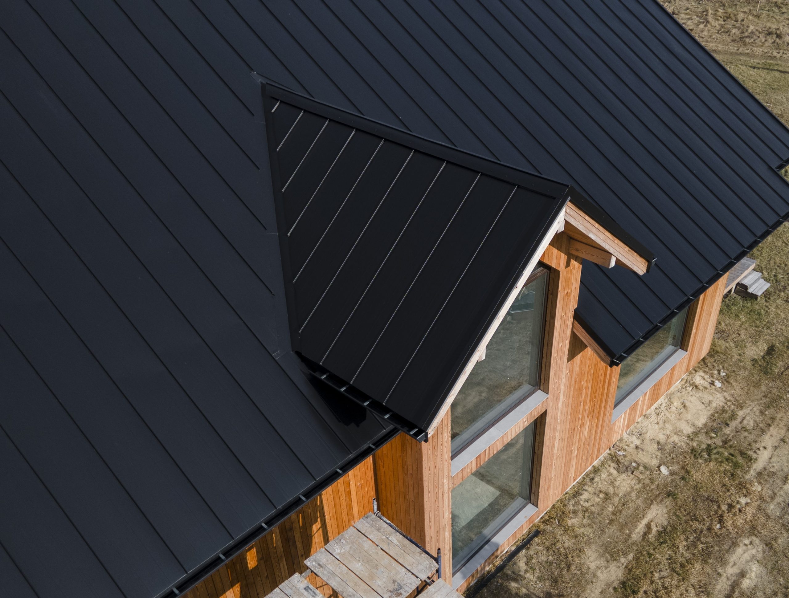 Roof seen from above illustrates blog "To Prepare Your Roof for California Winter"