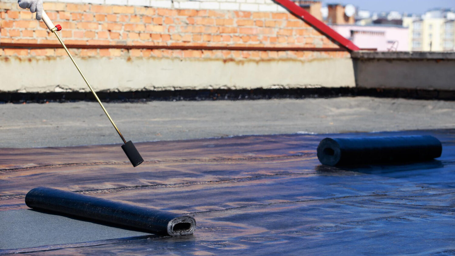 flat roof foam solutions preventing ponding water