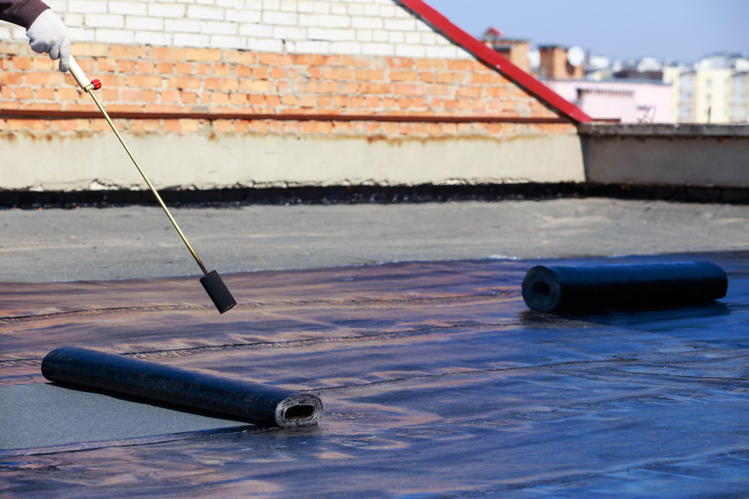 flat roof foam solutions preventing ponding water