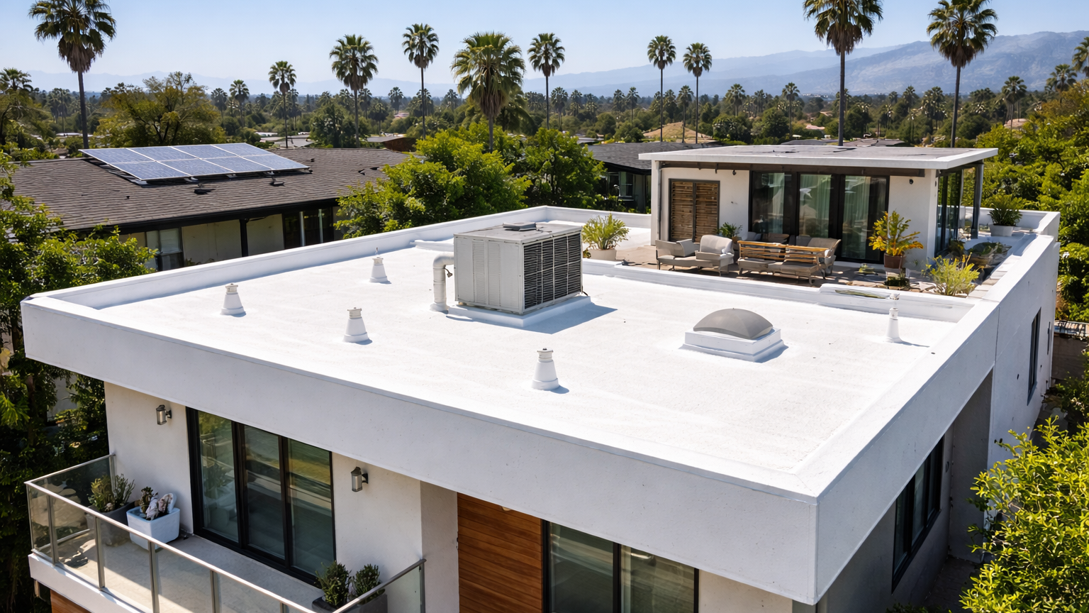 Foam roofing benefits including noise reduction and thermal comfort