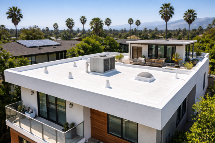 Foam roofing benefits including noise reduction and thermal comfort