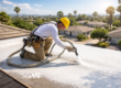 roof upgrades Southern California foam roofing installation on residential property