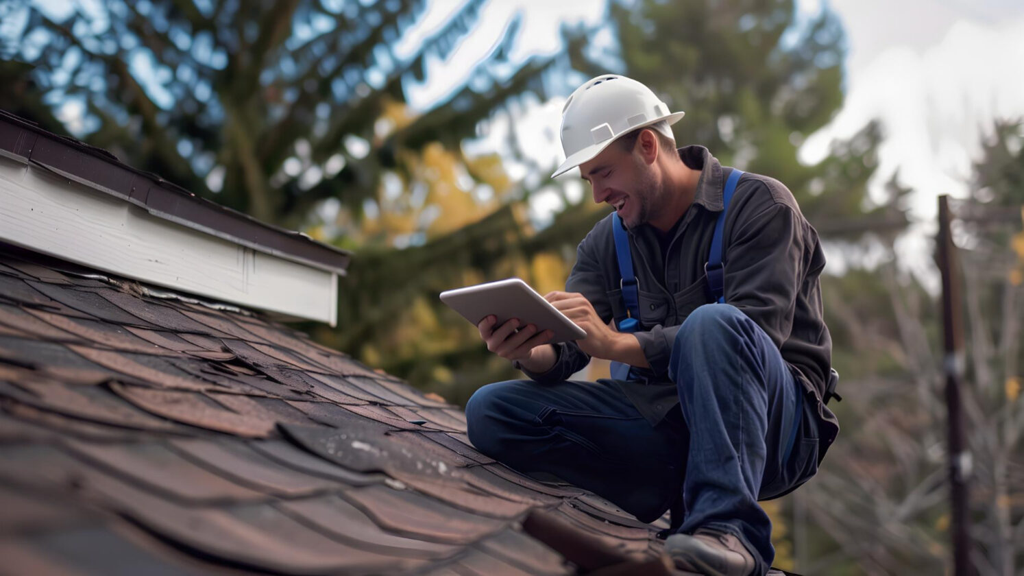 roofer inspecting roofing mistakes California home for maintenance
