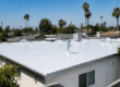 Reflective roofing helping reduce urban heat on a sunny California home